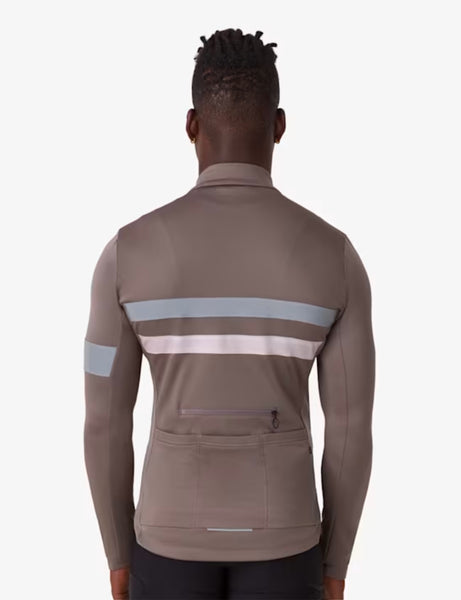 Rapha Men's Brevet Long Sleeve Jersey - Mushroom/Silver | Article.