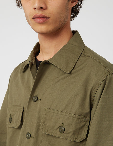 orSlow Trooper Fatigue Shirt - Army Green I Article.