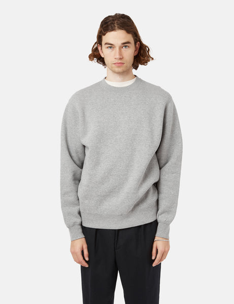 Beams Plus Crew Sweatshirt - Heather Grey I Article.