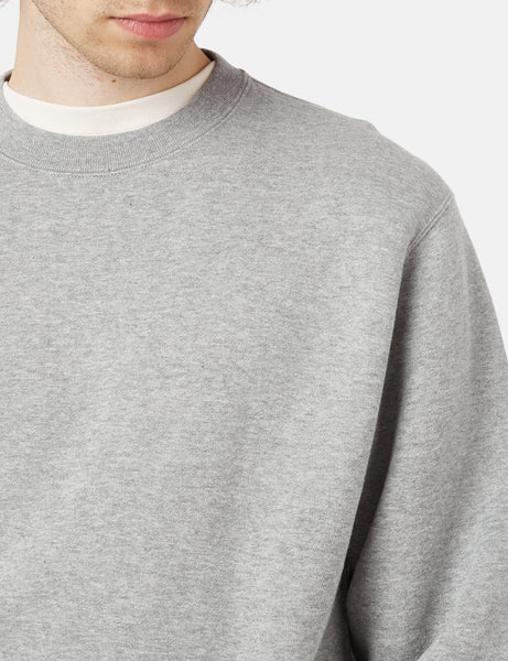 Beams Plus Crew Sweatshirt - Heather Grey I Article.