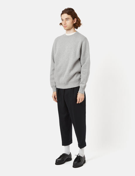 Beams Plus Crew Sweatshirt - Heather Grey I Article.