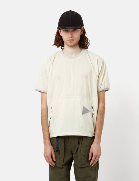 And Wander Pertex Wind T-Shirt - Off White