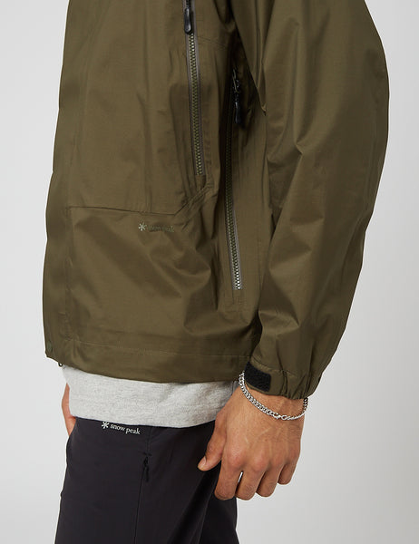 Snow Peak 2.5L Rain Jacket - Olive Green I Article.