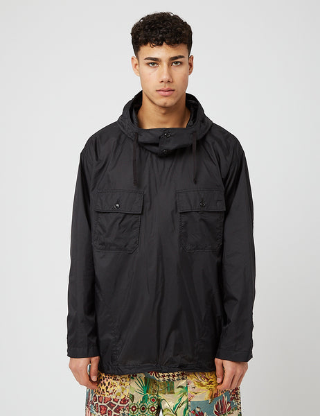 Engineered Garments Cagoule Shirt (Nylon Micro Ripstop) - Black