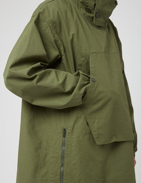 Engineered Garments Over Parka (Ripstop) - Olive Green I Article.