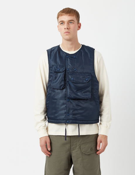 Engineered Garments Cover Vest (Pilot Twill) - Navy Blue