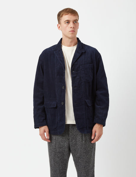 Engineered Garments Loiter Jacket (8W Corduroy) - Dark Navy Blue I