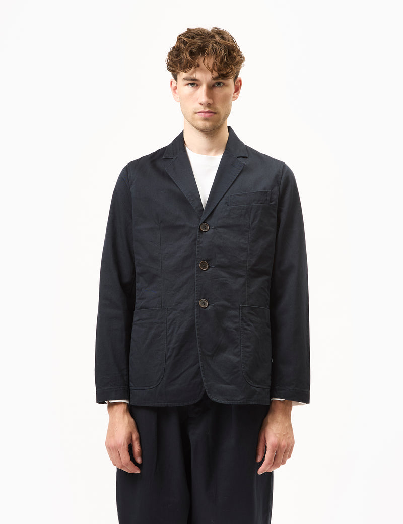 Universal Works London Jacket (Twill) - Navy Blue