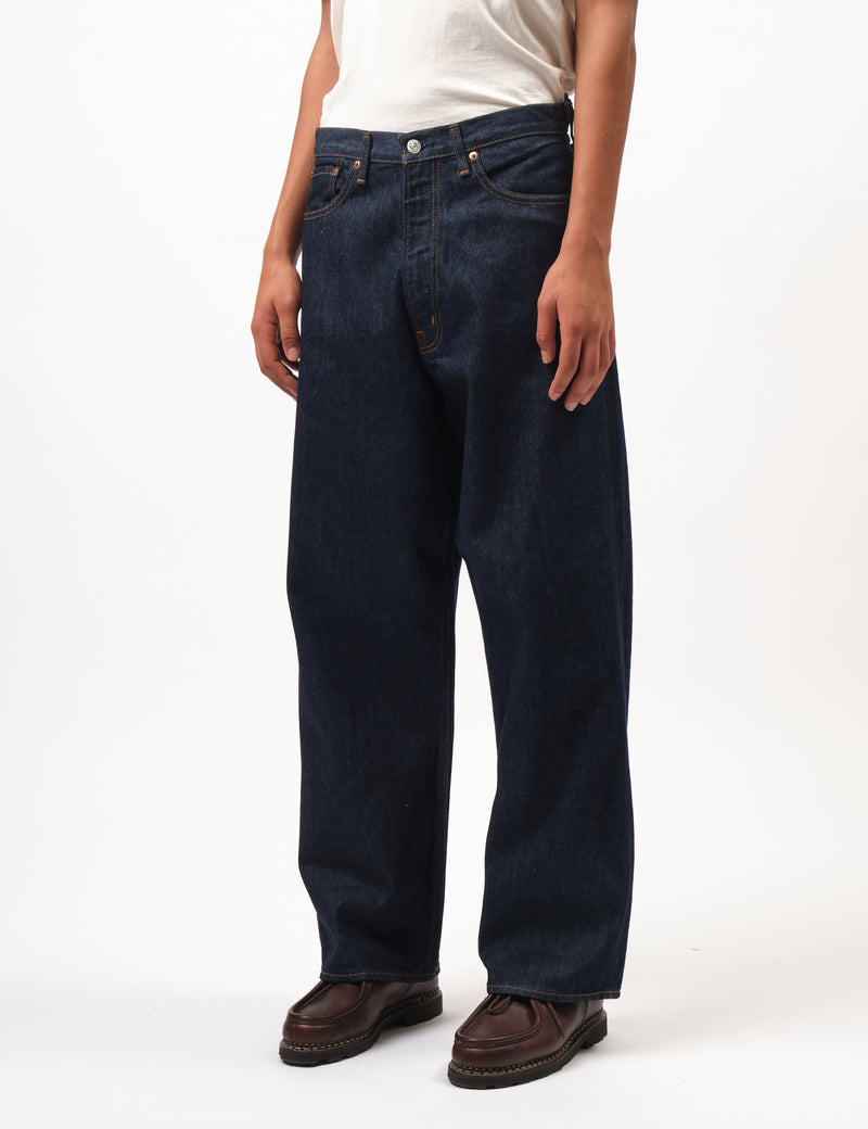 Orslow Super Dad'S Denim Pants - One Wash Blue