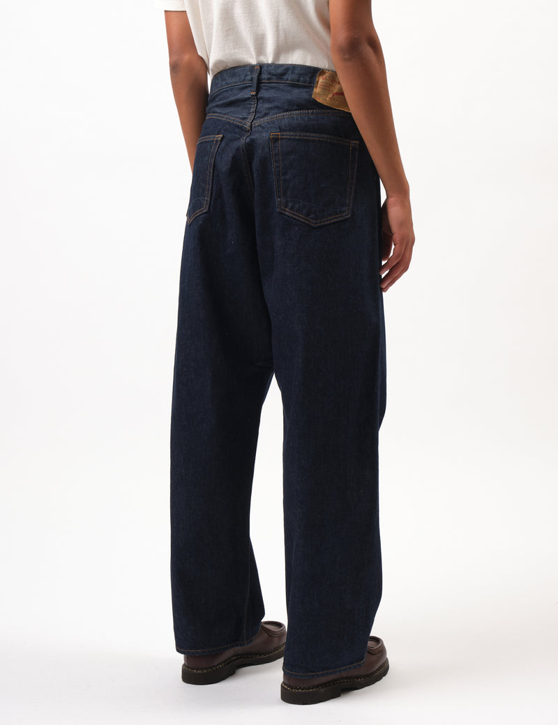 Orslow Super Dad'S Denim Pants - One Wash Blue