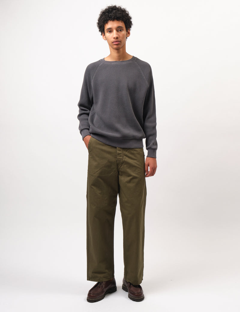 Orslow Wide Fit French Work Pants (Unisex) - Army Green