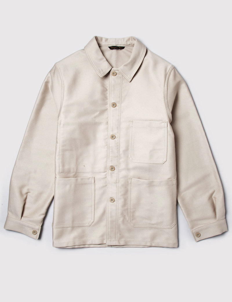 Le Laboureur Moleskin Work Jacket - Ecru