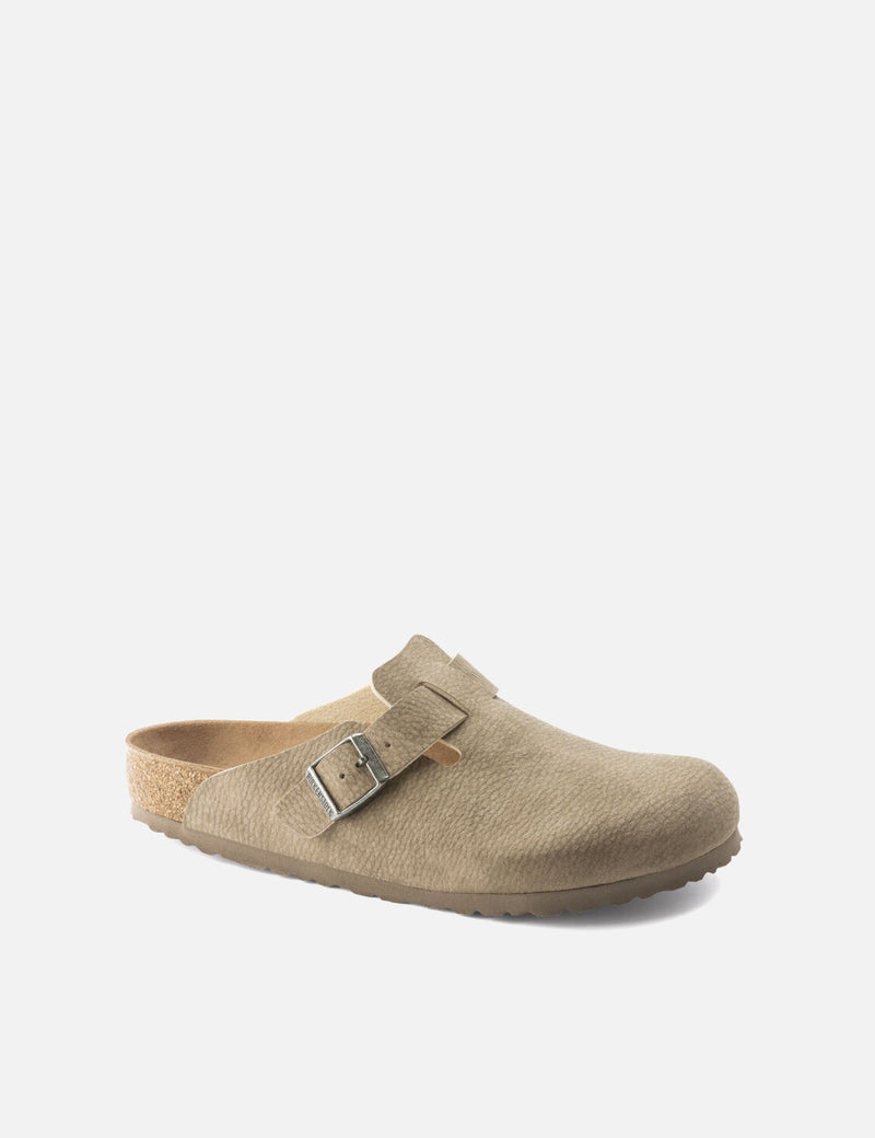 Birkenstock Boston Micro Fibre (Regular) - Desert Dust Gray Taupe