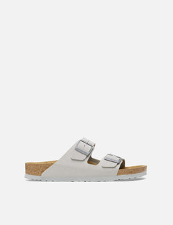 Birkenstock Women's Arizona Sandals Birko-flor (Narrow) - Stone Coin Grey