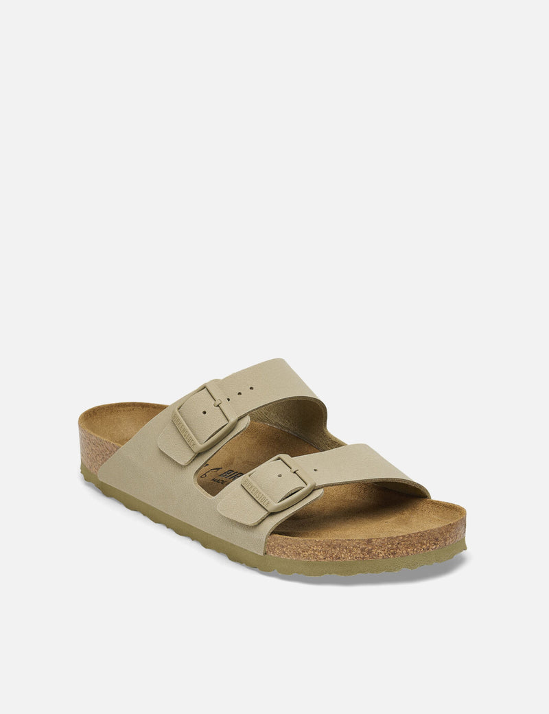 Birkenstock Women's Arizona Sandals Birko-flor (Narrow) - Faded Khaki