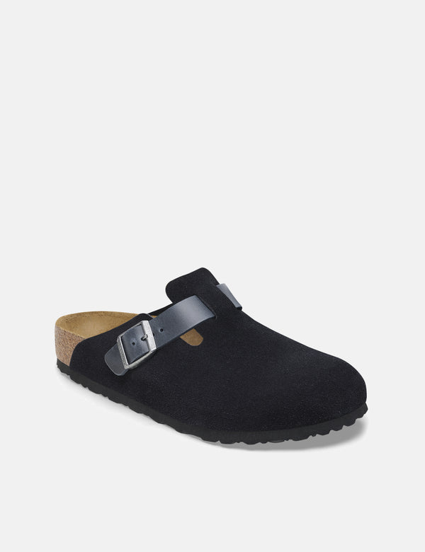 Birkenstock Women's Boston Clogs (Narrow) - Midnight Navy