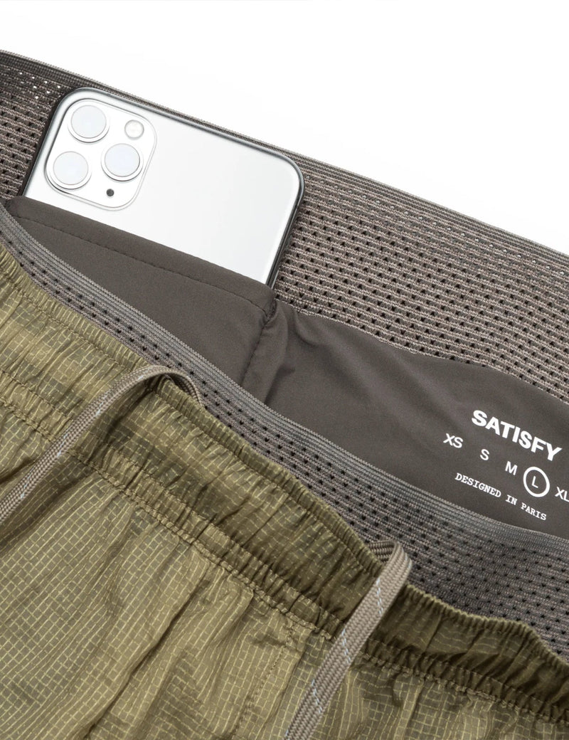 Satisfy Rippy 3 Trail Shorts - Seed Green