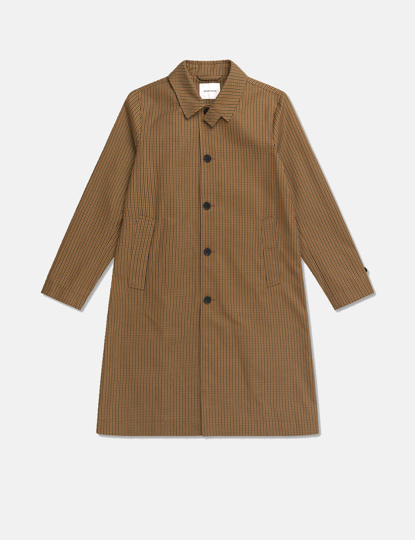 Wood Wood Thomas Tech Twill Coat - Khaki