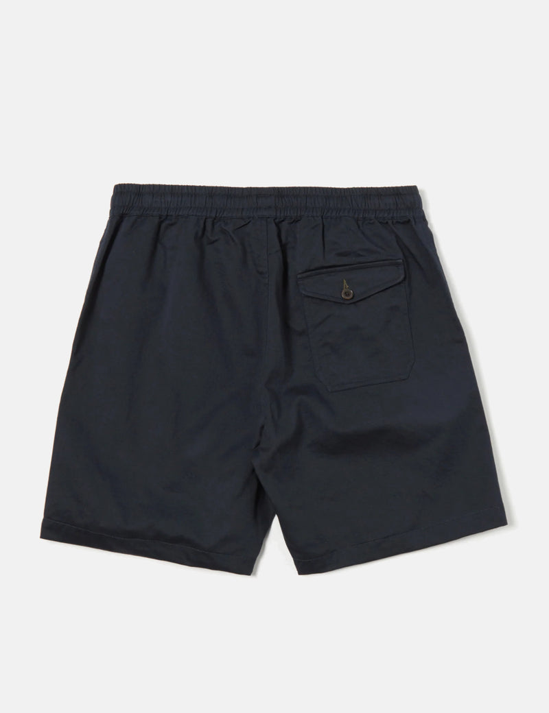 Universal Works Beach Shorts (Twill) - Navy Blue