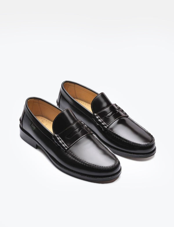 Paraboot Columbia Loafers (Leather) - Brilliant Black