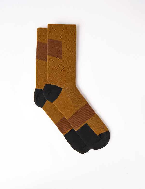 Rapha Trail Socks - Faded Gold/Brown