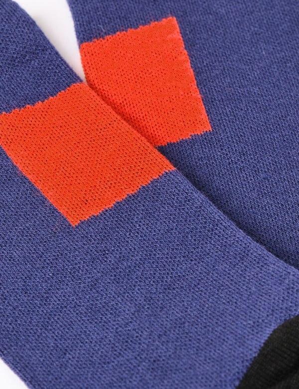 Rapha Trail Socks - Deep Blue/Orange