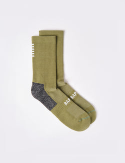 Rapha Pro Team Winter Socks - Olive Green/White