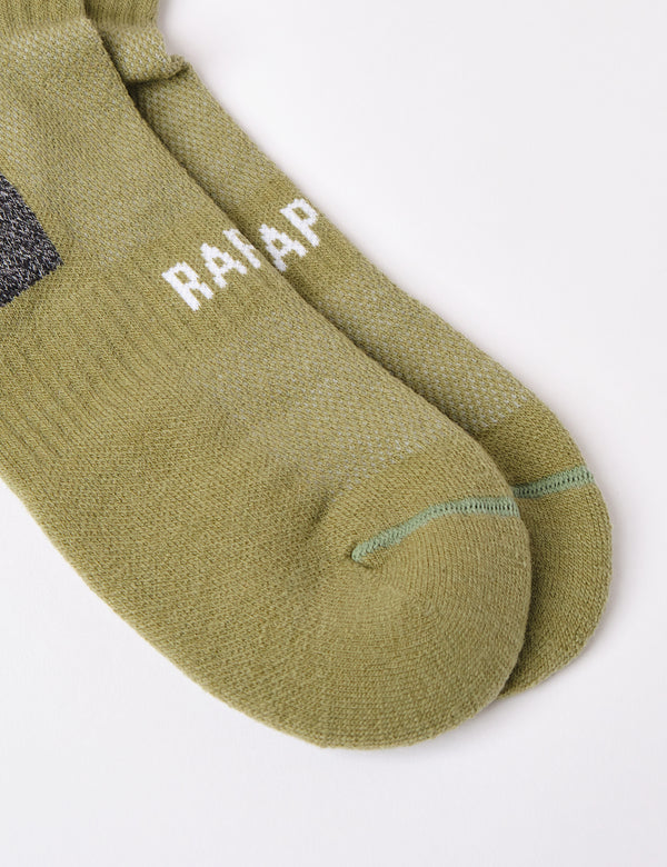 Rapha Pro Team Winter Socks - Olive Green/White