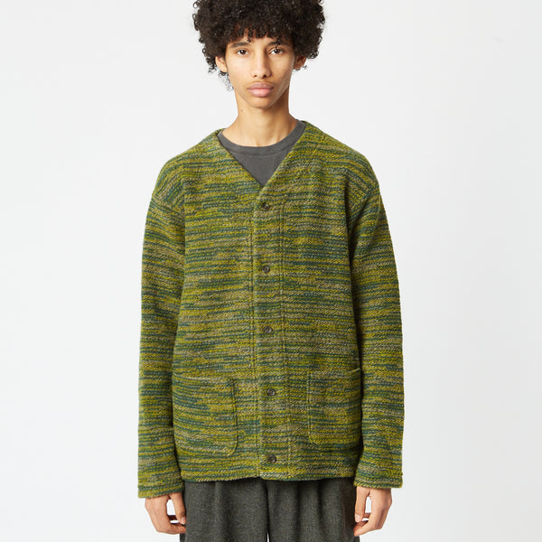 Engineered Garments Knit Cardigan (Wool) - Green | Article.