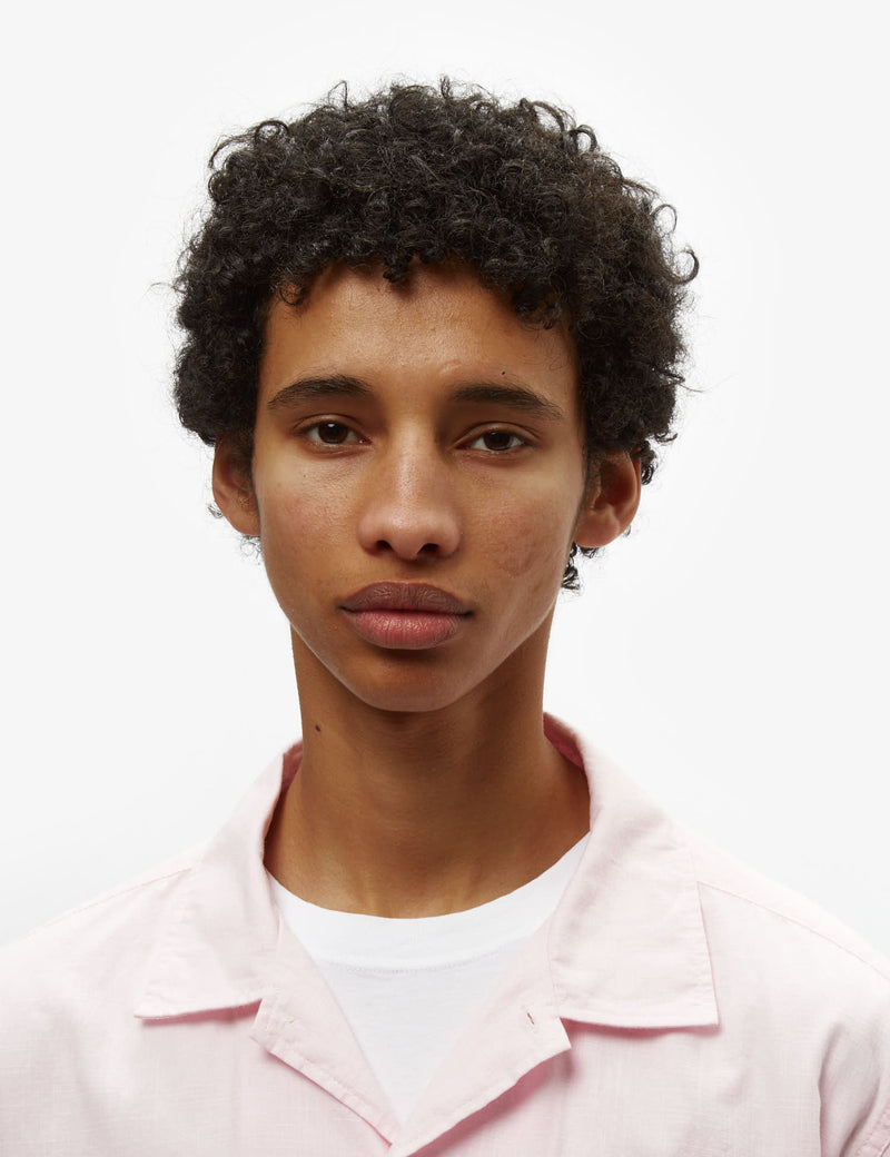 Engineered Garments Camp Shirt - Pink Cotton Handkerchief