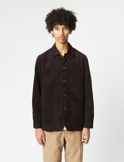 Universal Works Bakers Chore Jacket (Cord) - Licorice Black