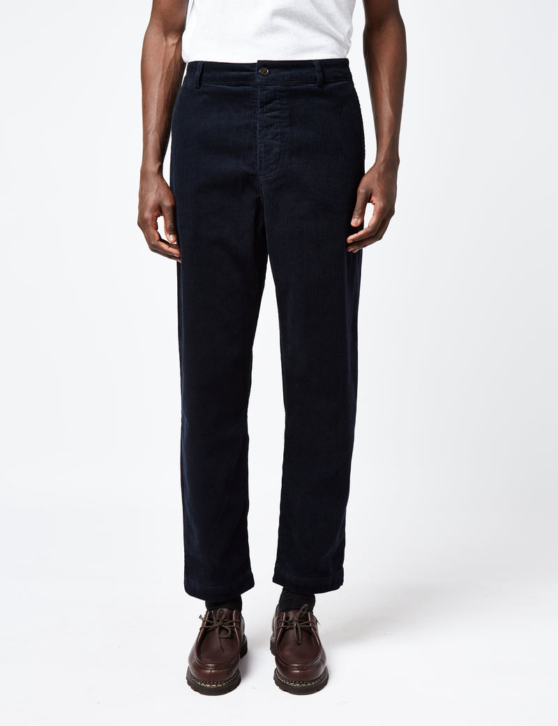 Universal Works Military Chino (Cord) - Navy Blue