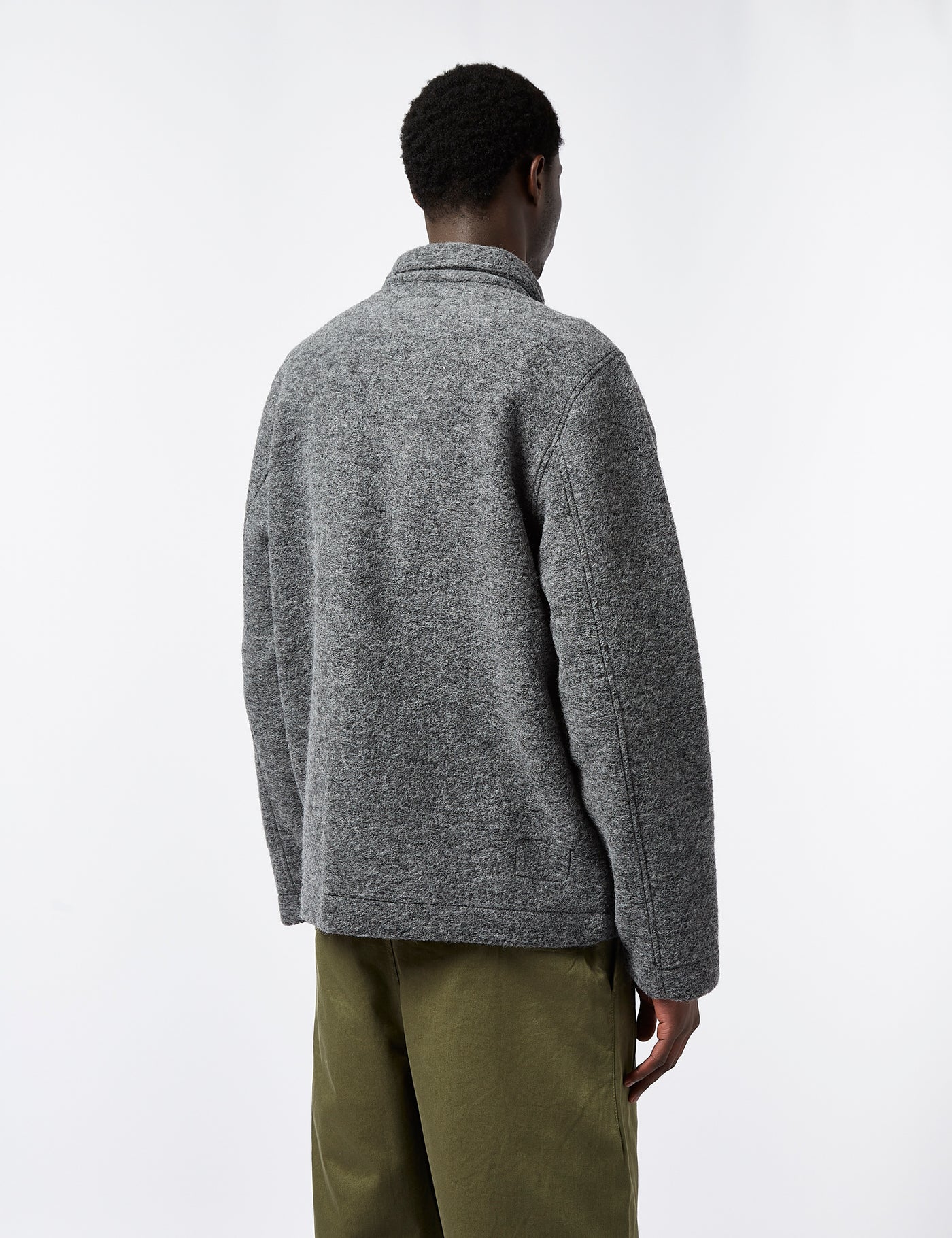 Universal Works Field Jacket (Wool) - Grey Marl I Article.