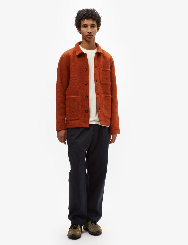 Universal Works Field Jacket (Wool) - Orange