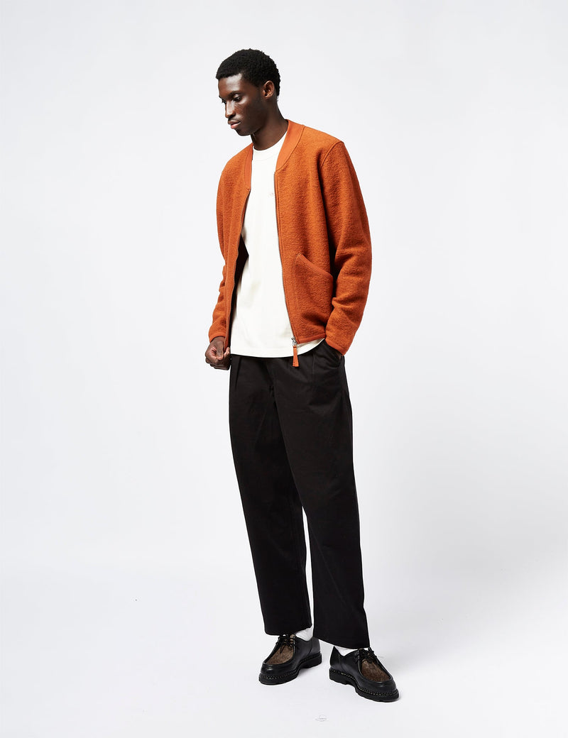 Universal Works x Article Exclusive Zip Bomber (Wool) - Orange