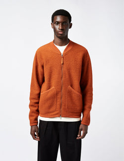 Universal Works x Article Exclusive Zip Bomber (Wool) - Orange