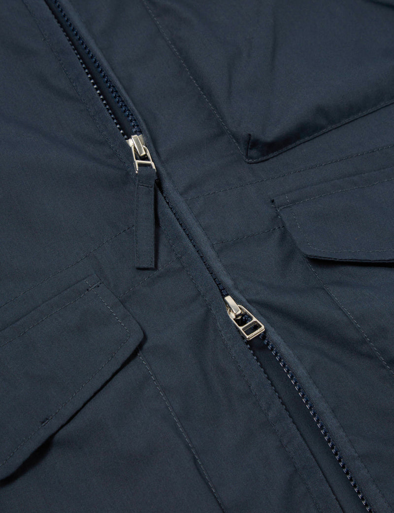 Universal Works Parachute Liner Jacket (Recycled Poly) - Navy Blue