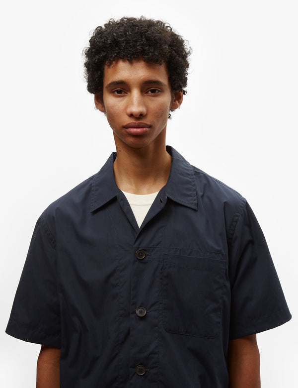 Universal Works Tech Overshirt (Recycled Poly) - Navy Blue