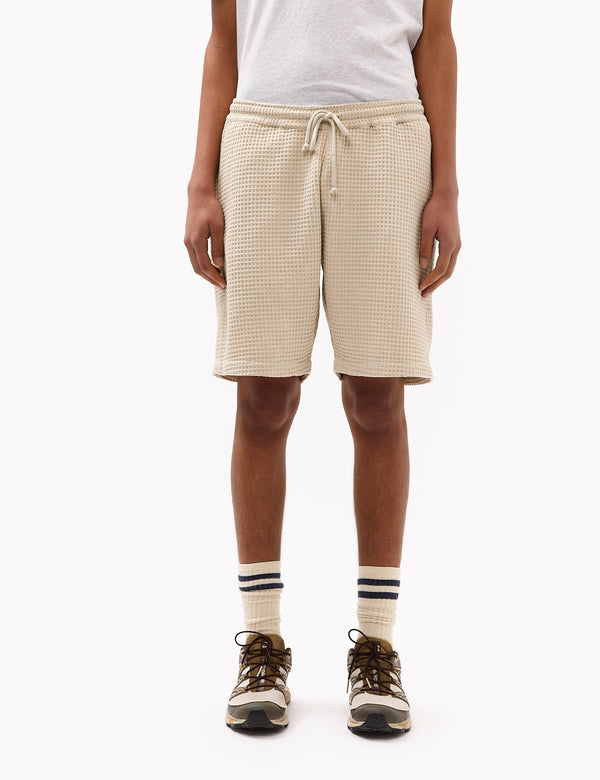 Universal Works Lumber Waffle Shorts - Driftwood