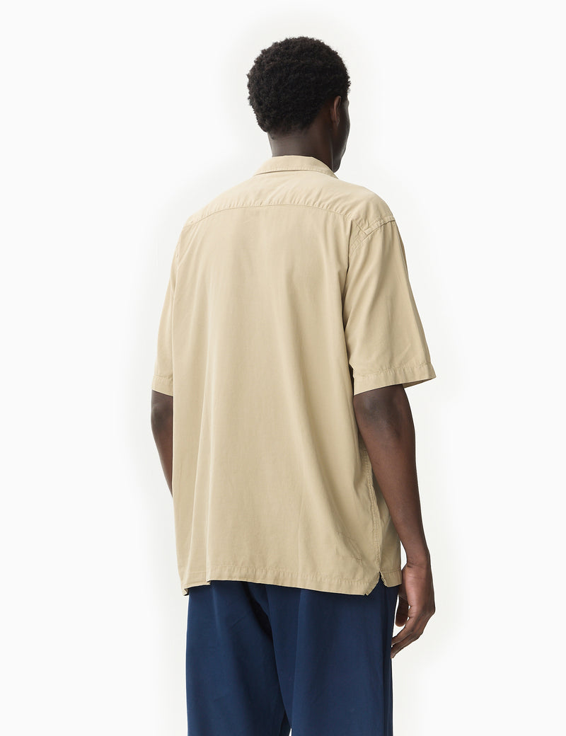 Universal Works Camp II Shirt (Linen/Cotton) - Summer Oak