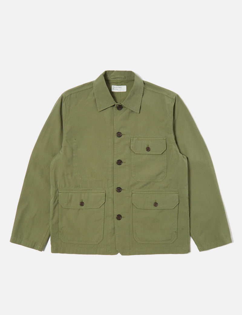 Universal Works Utility Jacket (Summer Canvas) - Birch Green