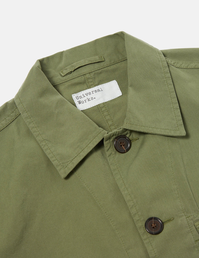 Universal Works Utility Jacket (Summer Canvas) - Birch Green