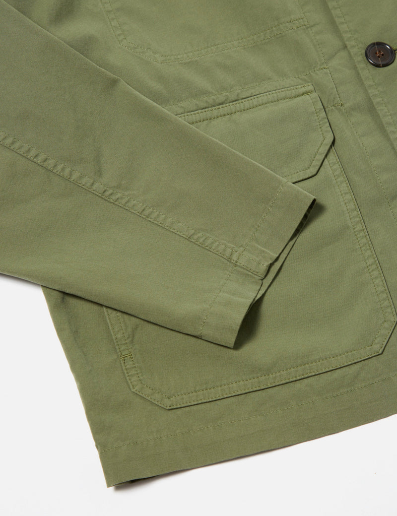 Universal Works Utility Jacket (Summer Canvas) - Birch Green