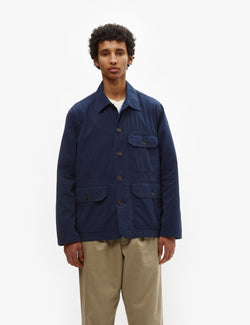 Universal Works Utility Jacket (Summer Canvas) - Navy Blue