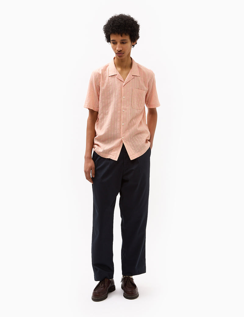 Universal Works Road Fluro Shirt - Summer Oak/Pink