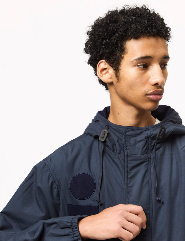 Universal Works Beach Parka II (Melton Wool Mix) - Navy Blue