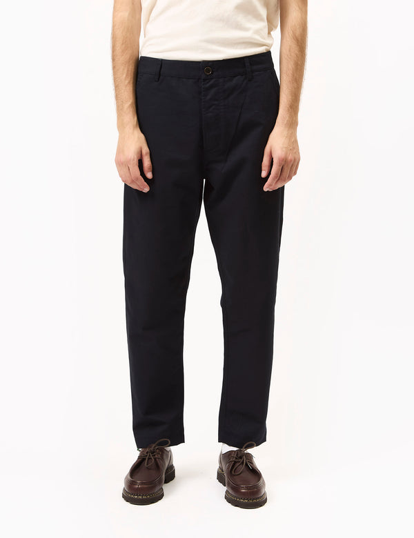 Universal Works Military Chino (Brushed Polytech) - Navy Blue