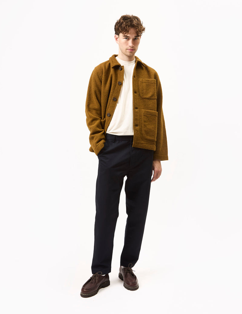 Universal Works Field Jacket (Wool Fleece) - Mustard