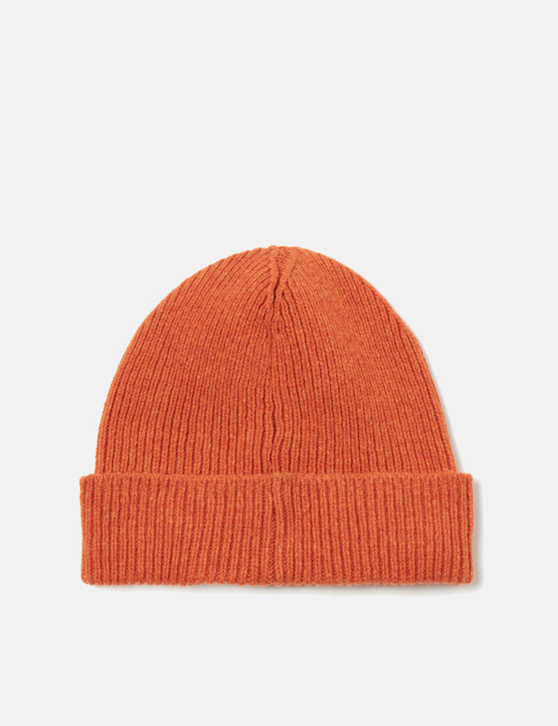 Universal Works Watch Beanie Hat (Eco Wool) - Orange