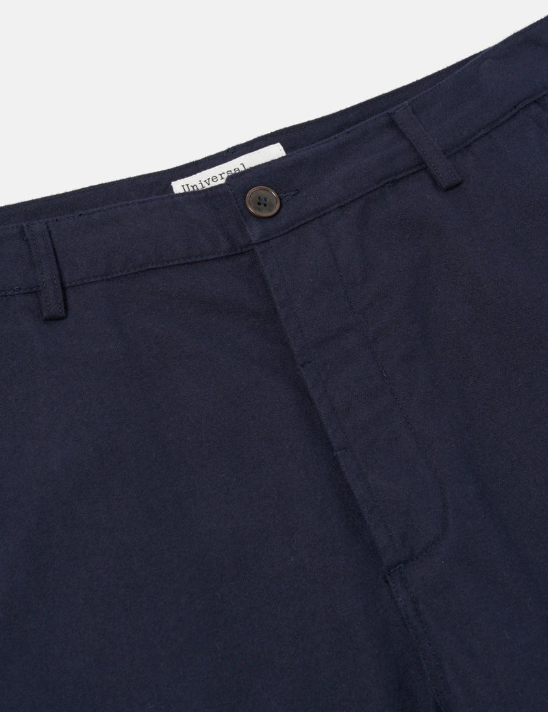 Universal Works Military Chino (Brushed Moleskin) - Navy Blue